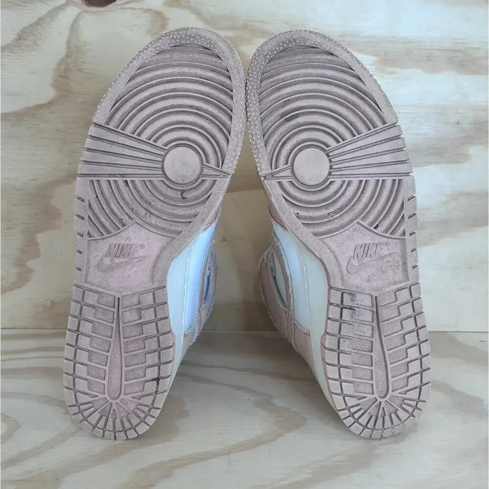 Nike - Dunk High 1985 - Sneakers - White/Pink - Women's - 10 - DV1143-800